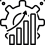 efficiently-000001-icon gear with graph trending up